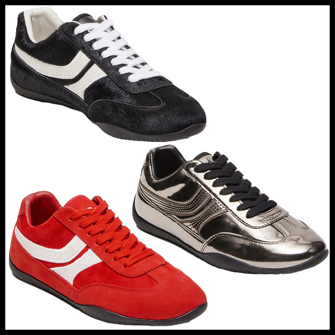 Steve Madden ロートップ レースアップ スニーカー