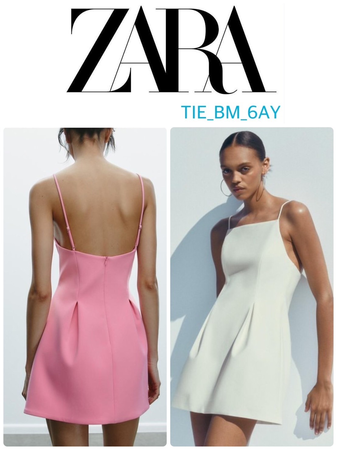 スペイン発送 ZARA ショートプリーツドレス 上品カジュアル 新作