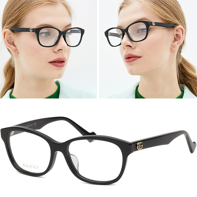 メガネ Gucci Glasses Frame GG0961OA Black Square