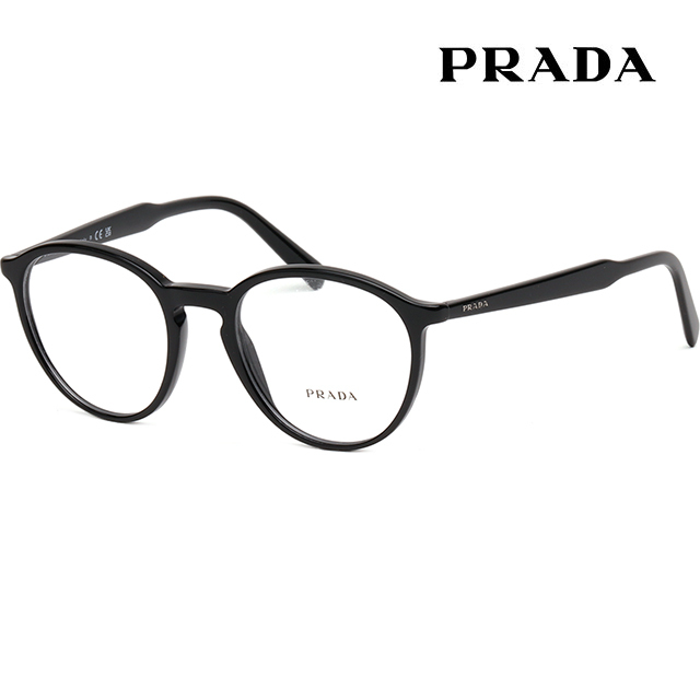 メガネ Prada Eyeglass Frame VPR13T 1AB1O1 Round Horn Luxury