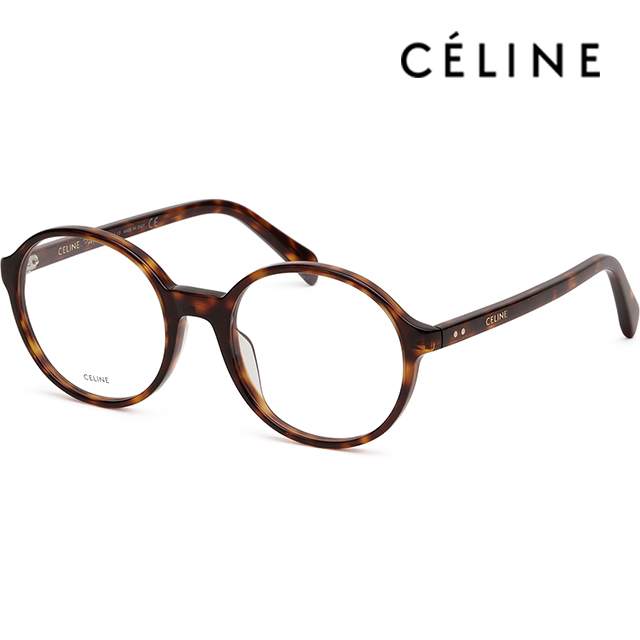 メガネ Celine Eyeglass Frame CL50092I 052 Round Tortoise Oversized