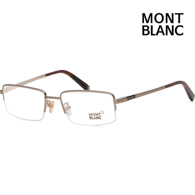 メガネ Montblanc Eyeglasses Frame MB388 034 Rectangle Semi-Rimless