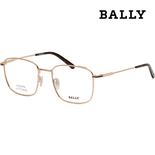 メガネ Bally BY5039D 030 Gold Frame Glasses Asian Fit