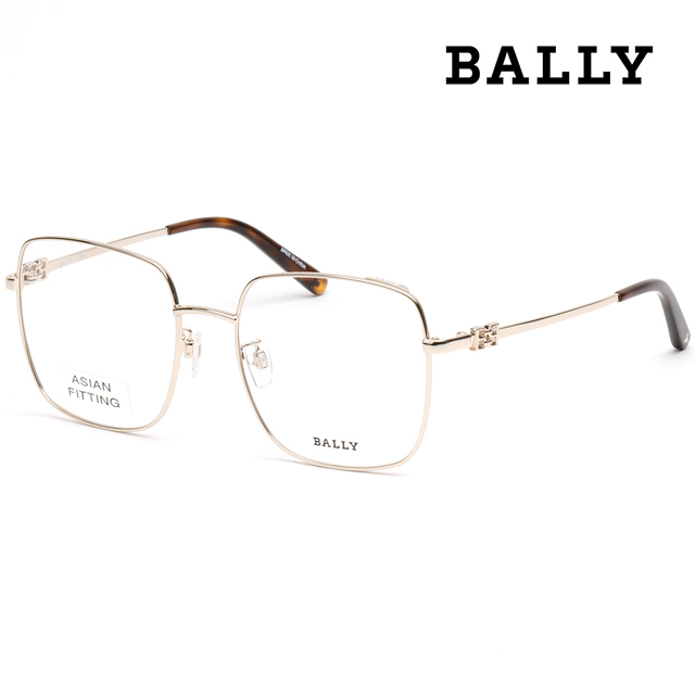 メガネ Bally BY5061D 028 Gold Frame Glasses Asian Fit