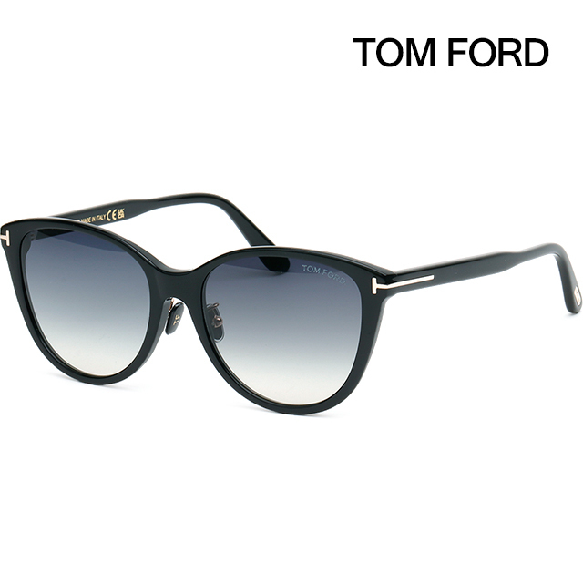 サングラス Tom Ford Sunglasses TF1055K 01B Cat Eye Asian Fit