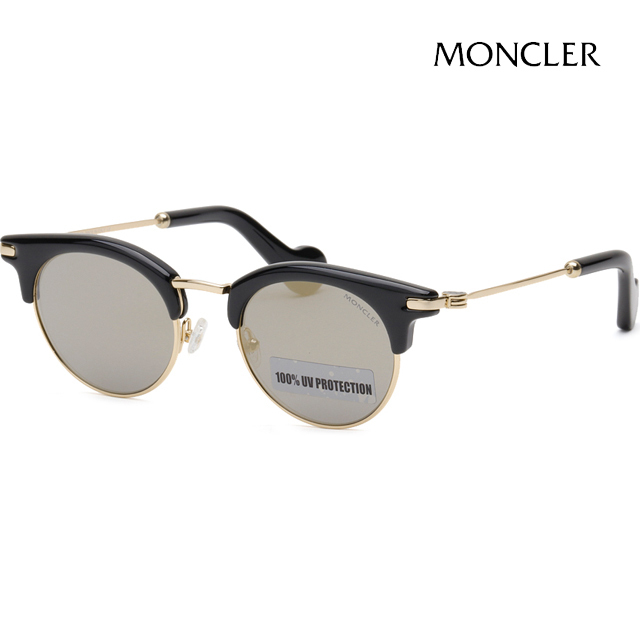 サングラス Moncler Sunglasses ML0035 01A Gold Mirror Black