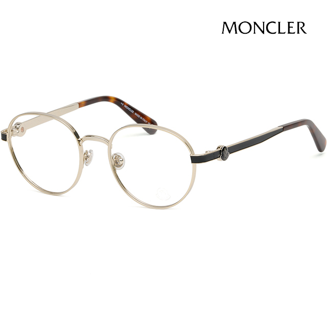 メガネ Moncler Eyewear ML5179 032 Luxury Gold-Rimmed Round Frame