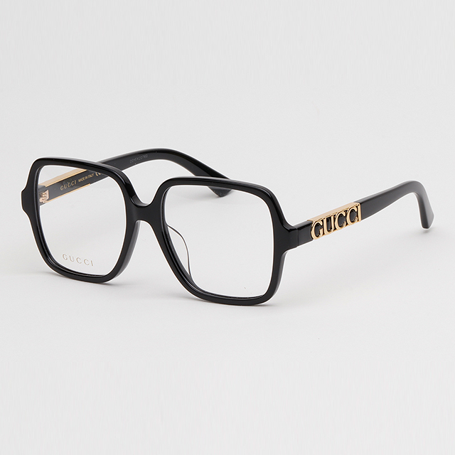 メガネ Gucci GG1193OA 001 Oversize Asian Fit Glasses 2023