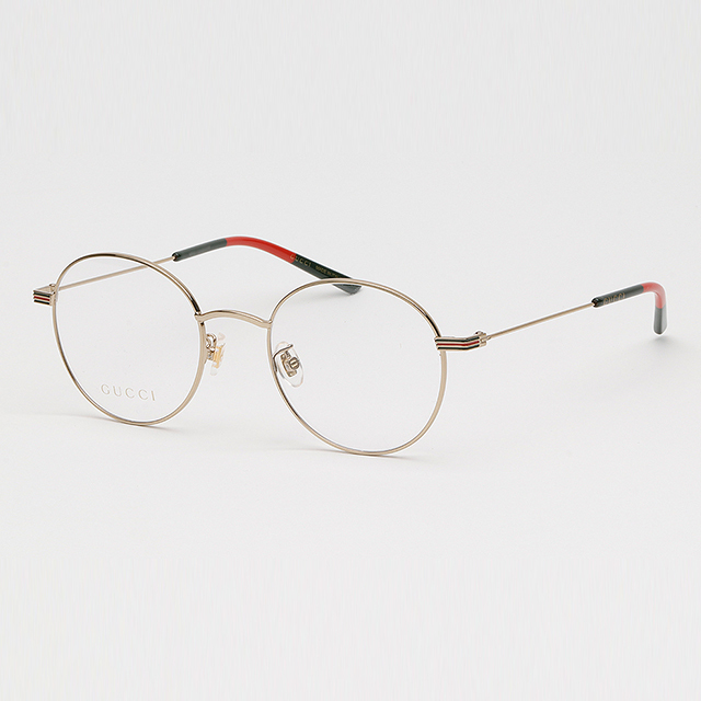 メガネ Gucci GG1054OK 002 Round Retro Asian Fit Gold Frame