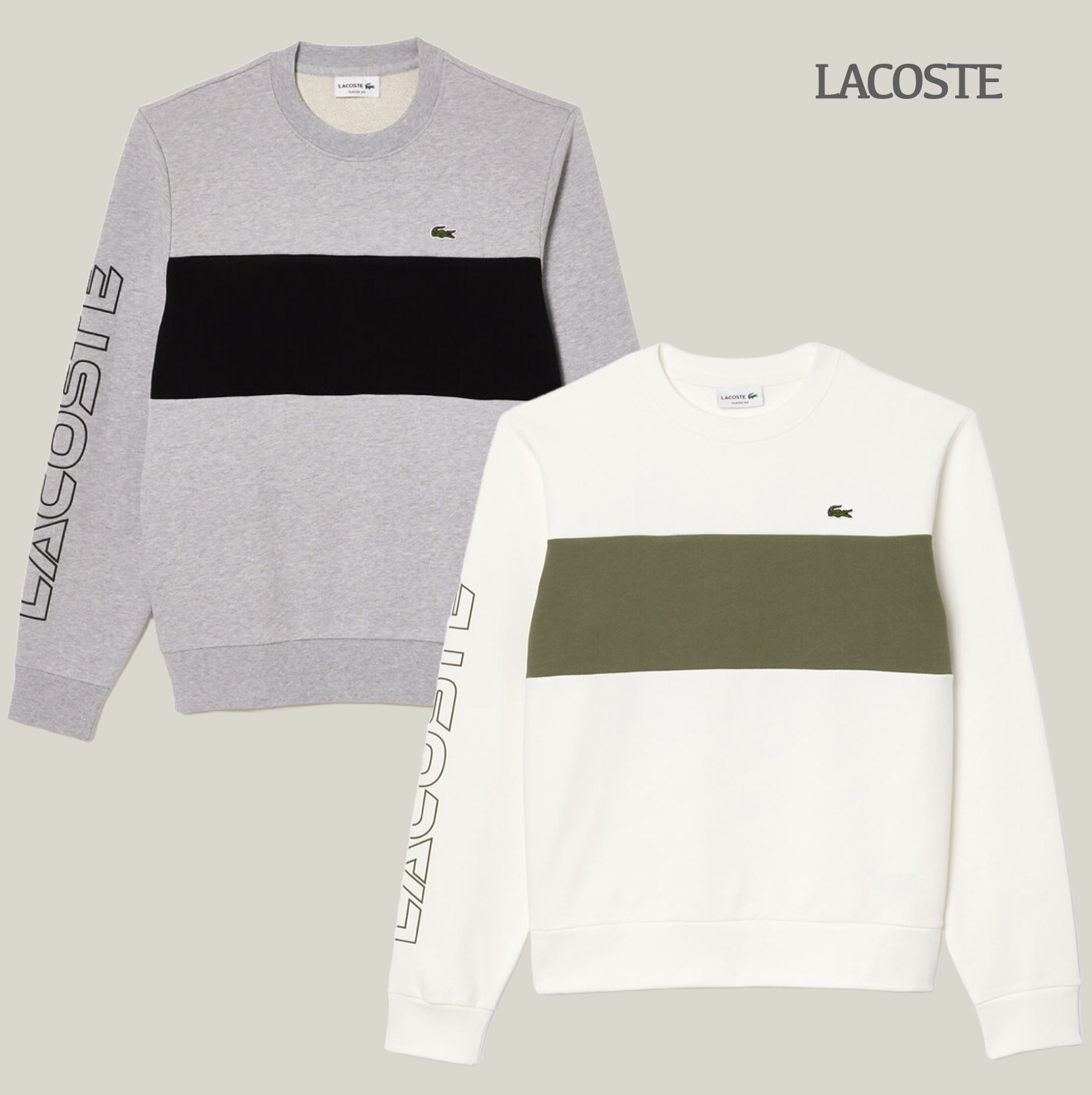 ◆Lacoste◆ Crew Neck Colorblock Sweatshirt スウェット
