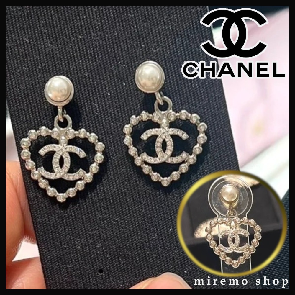 CHANEL シャネル 【上品な煌めき♪】ピアス ゴールド