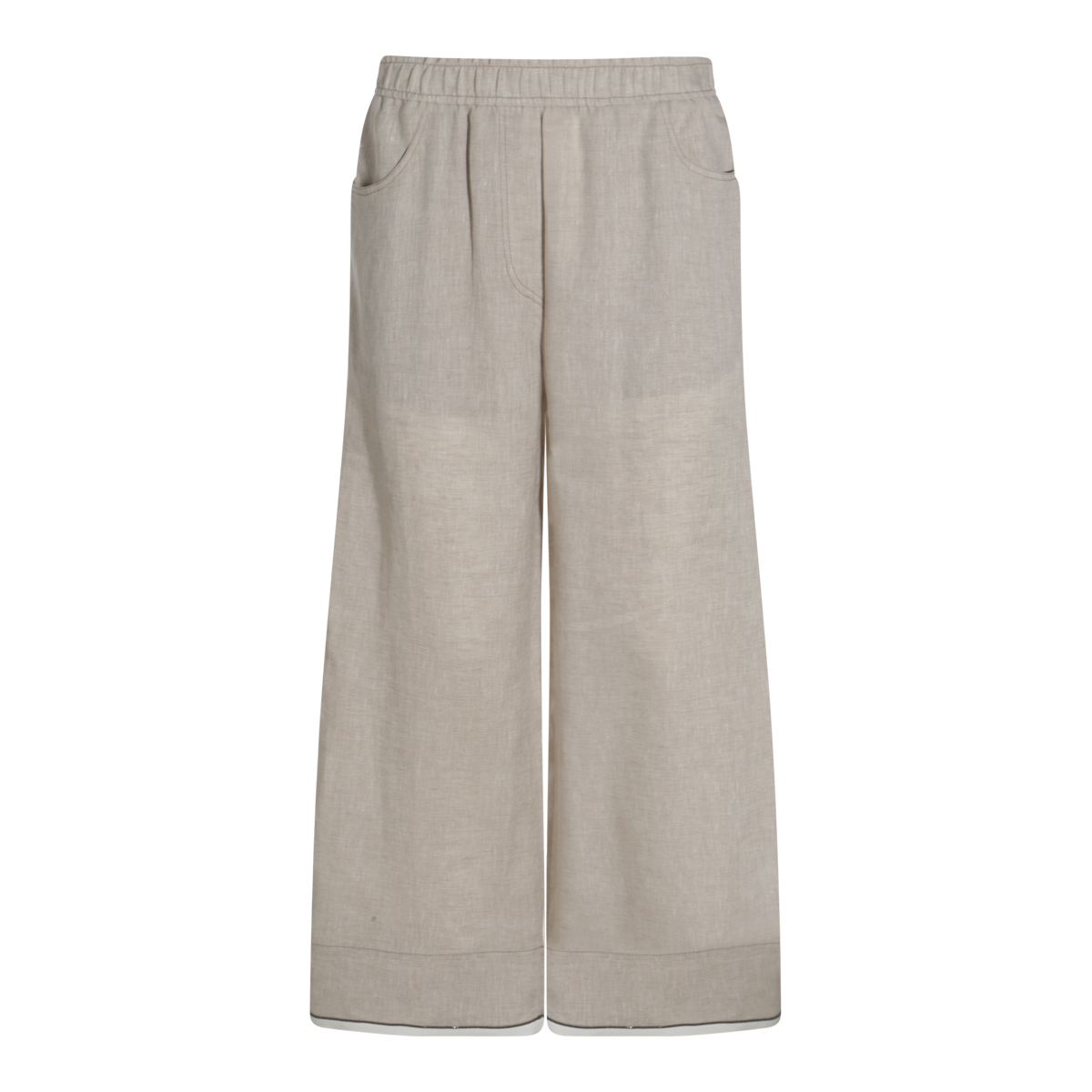 パンツ BRUNELLO CUCINELLI BEIGE LINEN PANTS