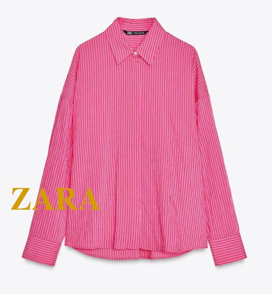 ☆ドイツ発*ZARA*新作*トレイナー/FUCHSIA☆ ZARA WOMAN NWT SS21 LIMITED EDITION PRINTED TROUSERS PRINTED