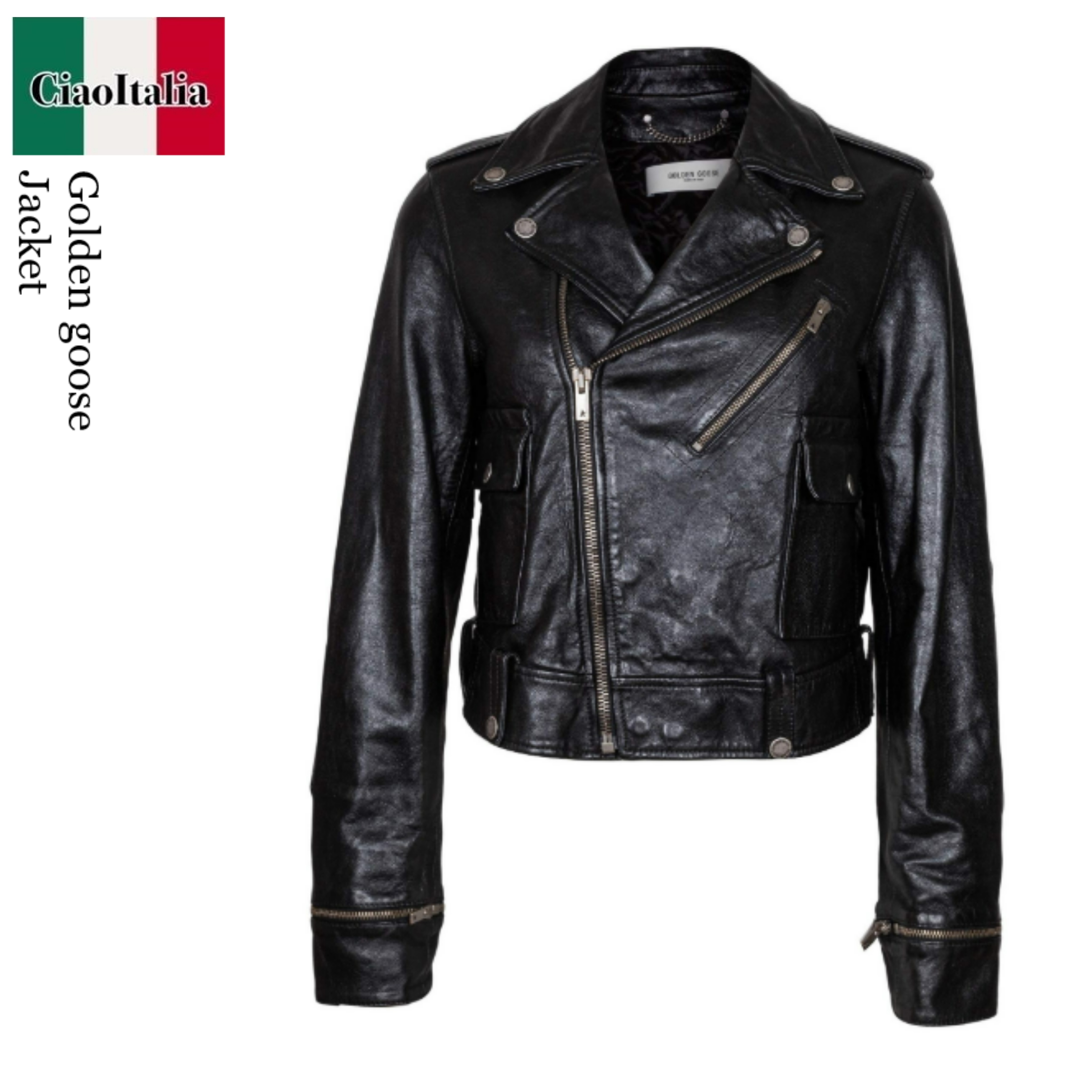 レザージャケット・コート Golden Goose Journey Nevada Leather Jacket
