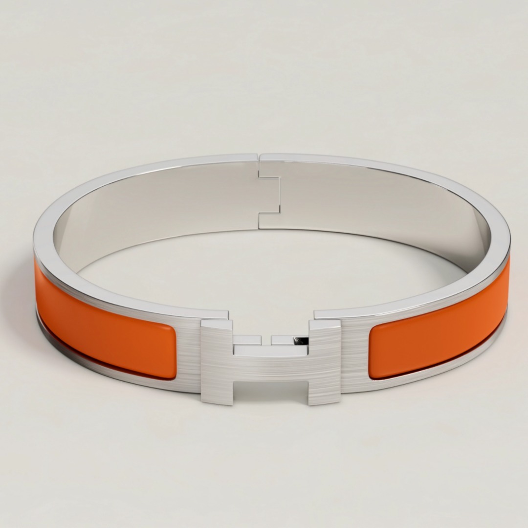 【お洒落♪】HERMES エナメルブレスレット 《クリックHH》