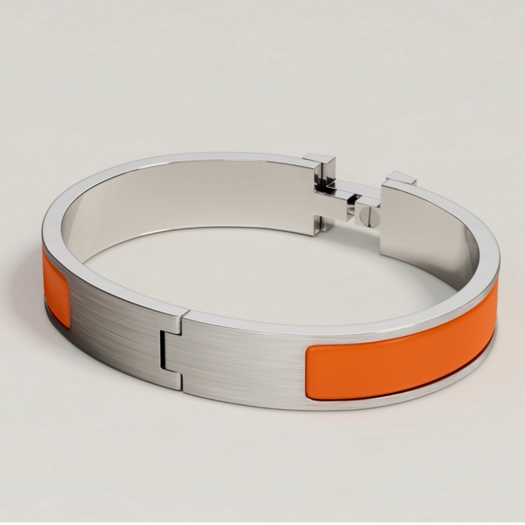 【お洒落♪】HERMES エナメルブレスレット 《クリックHH》