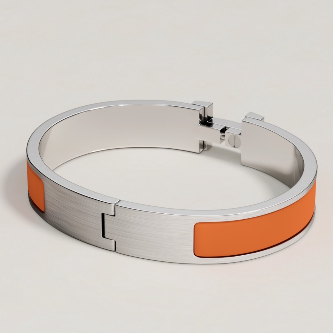 【お洒落♪】HERMES エナメルブレスレット 《クリックHH》
