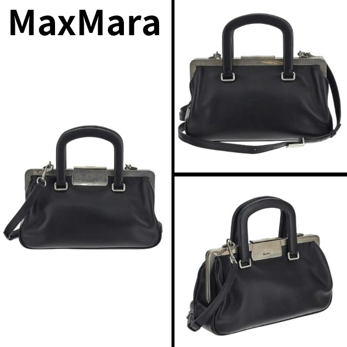 【MAX MARA】 ダブル ハンドル バッグ