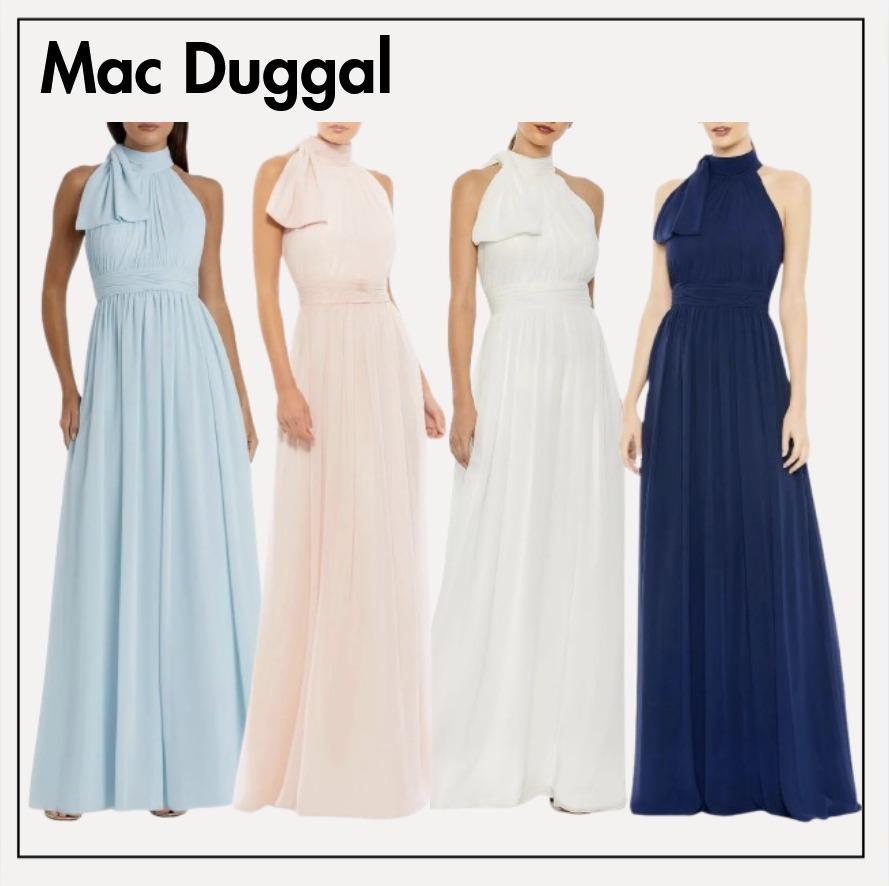 Mac Duggal◆シフォン ロングドレス ワンピース 4色