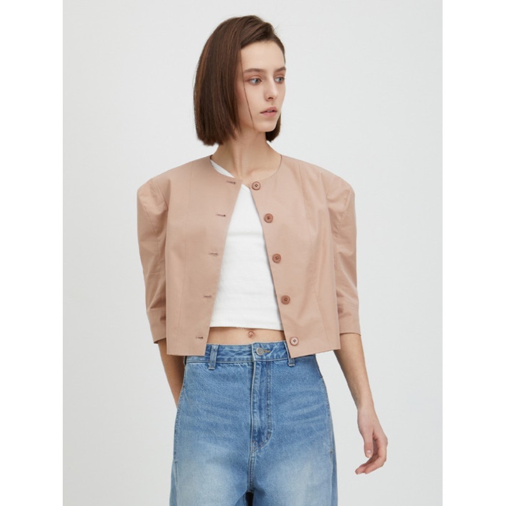 ★OSTKAKA★ Rosa Crop Jacket Honey Beige