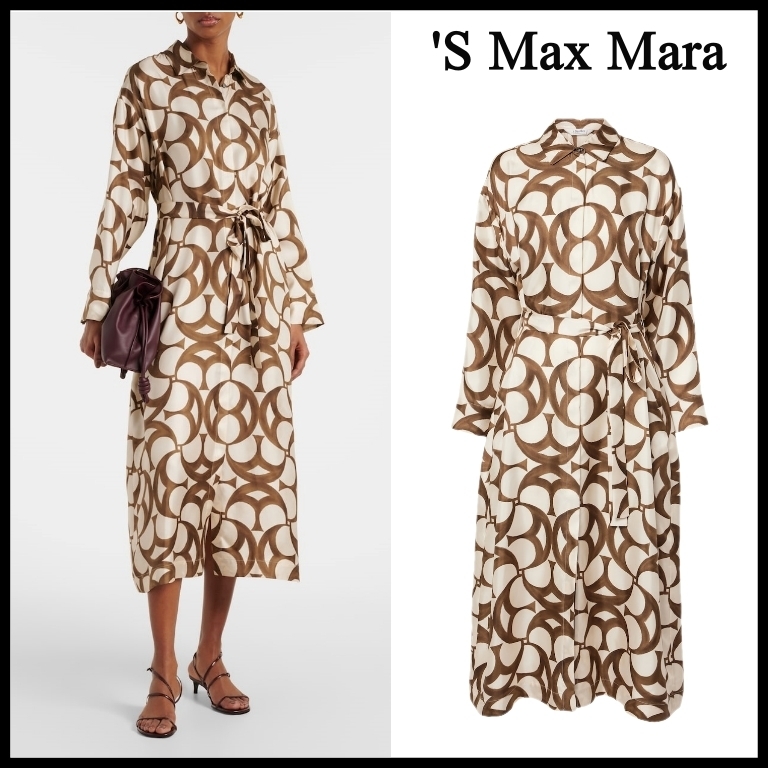 【‘S Max Mara】国内未掲載商品 Ileana シルク シャツドレス