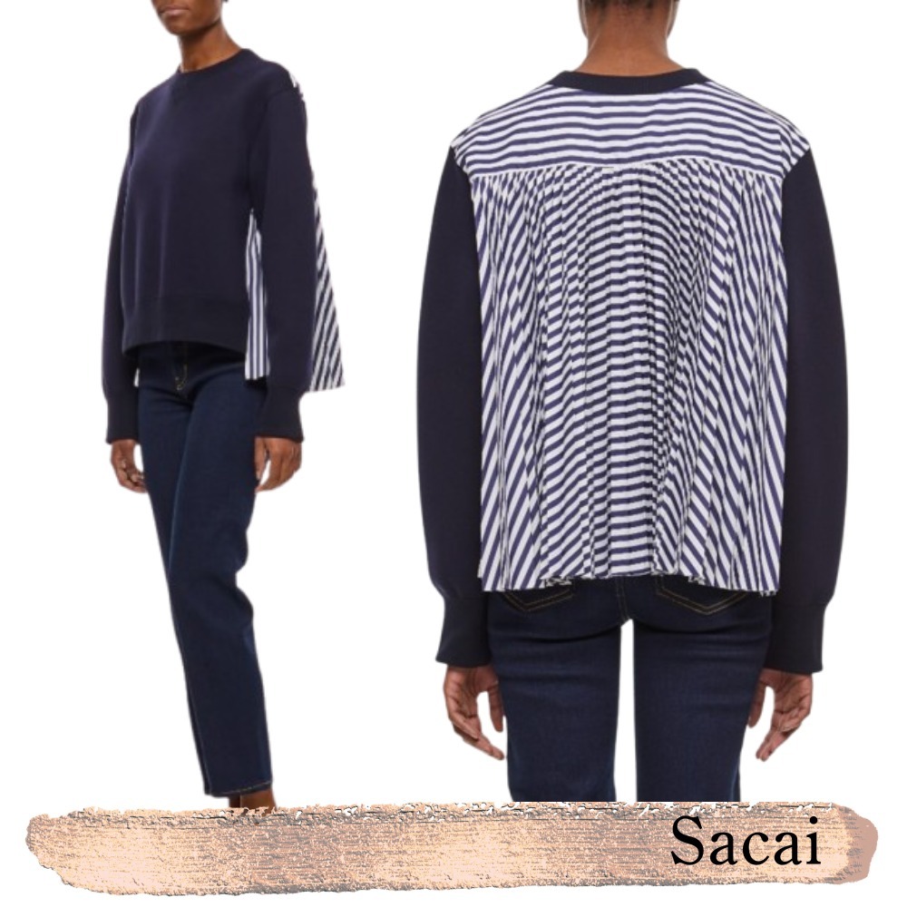 sacai バックプリーツスウェット