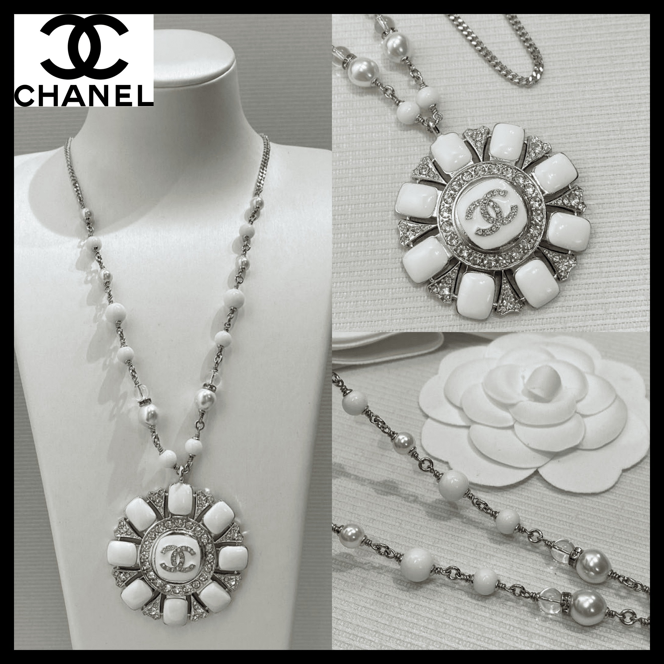 あなたを引き立てる☆【CHANEL】CCロゴ ロングネックレス