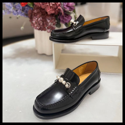 【新作☆国内発送】DIOR 上品ブラック Paris ローファー ファー 21.5cm Dior(ディオール) ローファー・オックスフォード