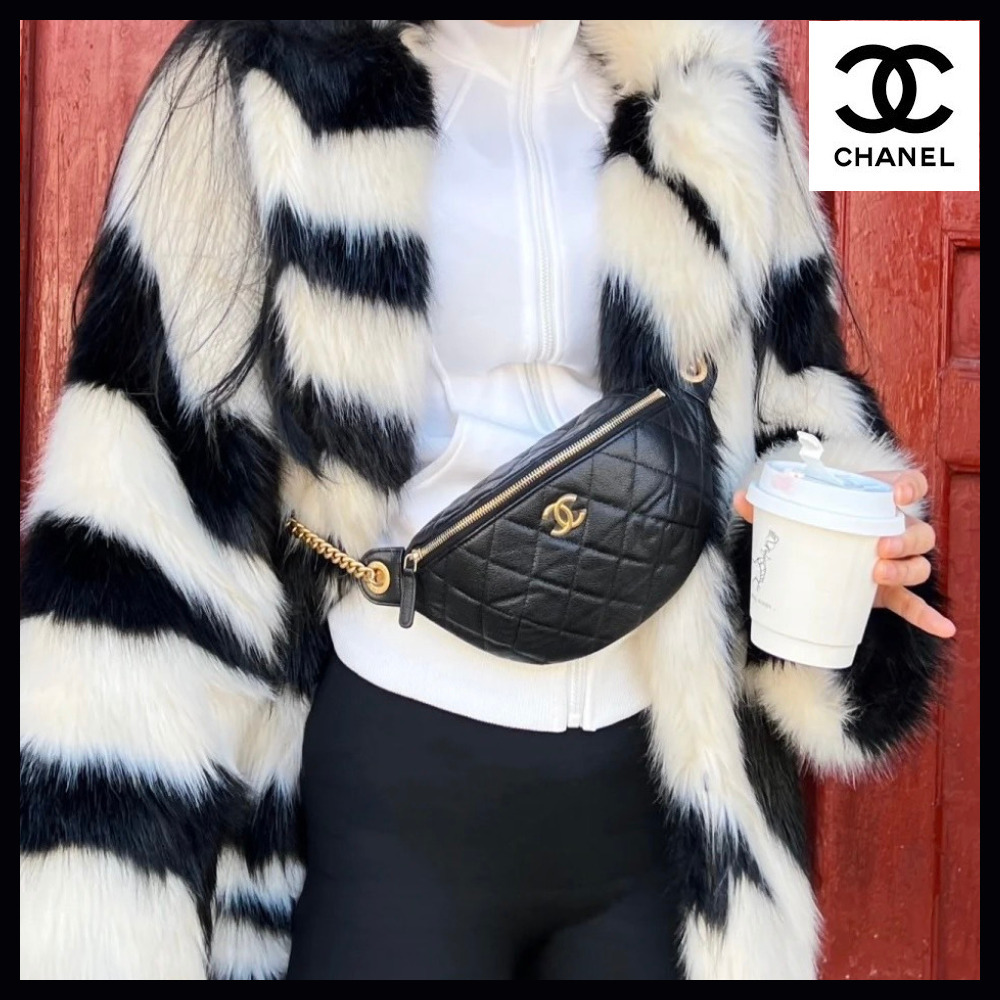 【スタイルを選ばない！】CHANEL ウエスト バッグ CCロゴ
