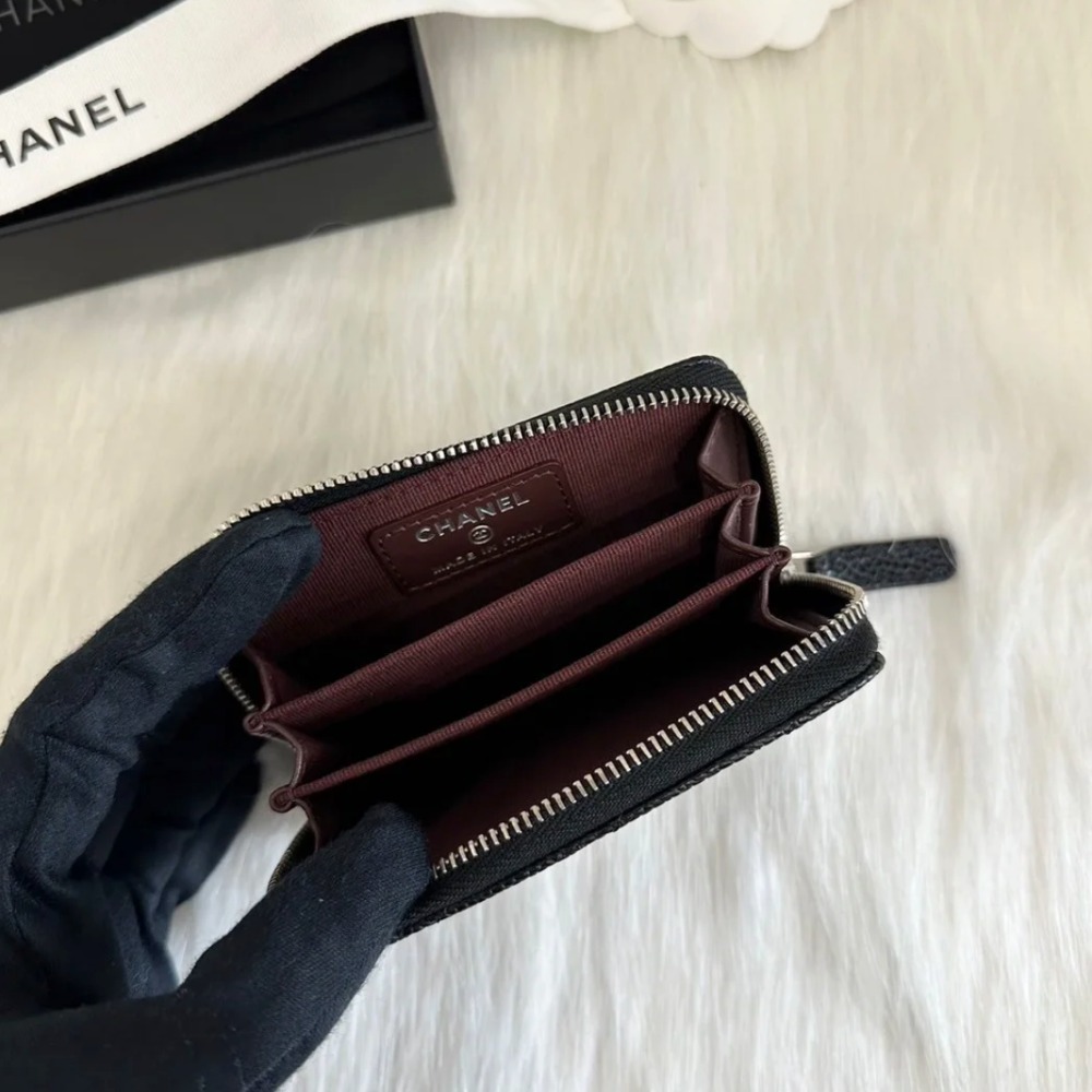 【ミニで使いやすい♪】CHANEL★ジップ コインパース ☆ミニ財布☆CHANEL 2024クルーズ限定モデル ジップコインパース