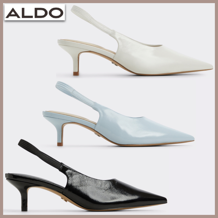 【ALDO】本革レザー★ 上品★ スリングバック・ヒールパンプス