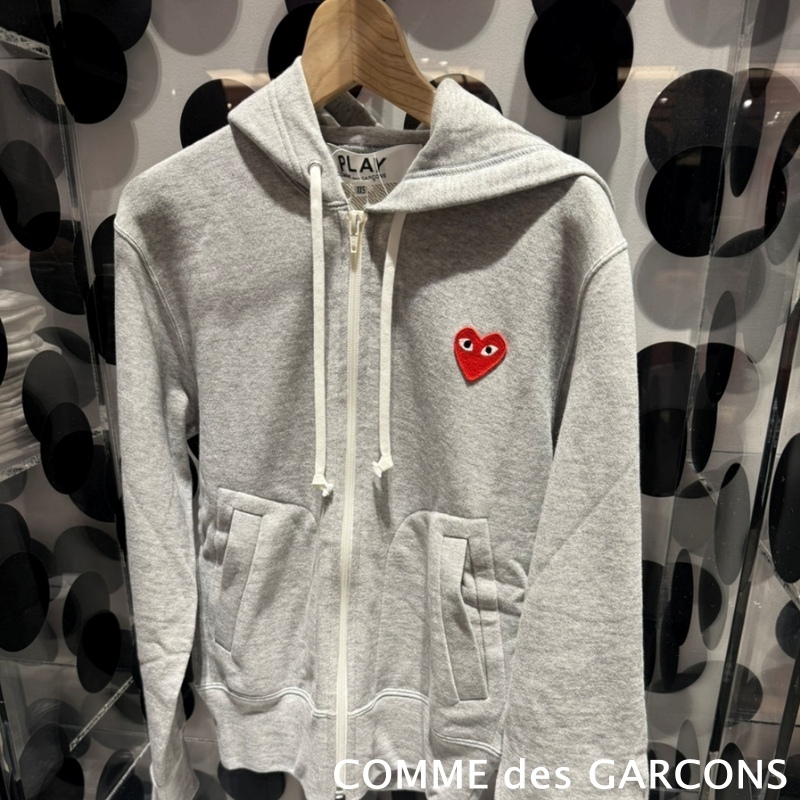 PLAY COMME des GARCONS ユニセックス ジップアップ フーディー