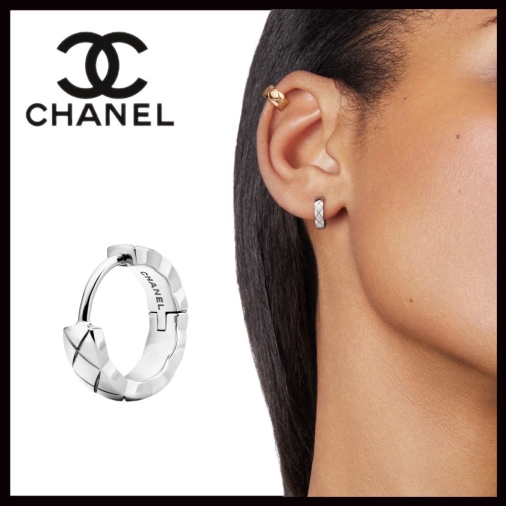 ★新作★【華やかな18K】CHANEL ココクラッシュ イヤリング WG