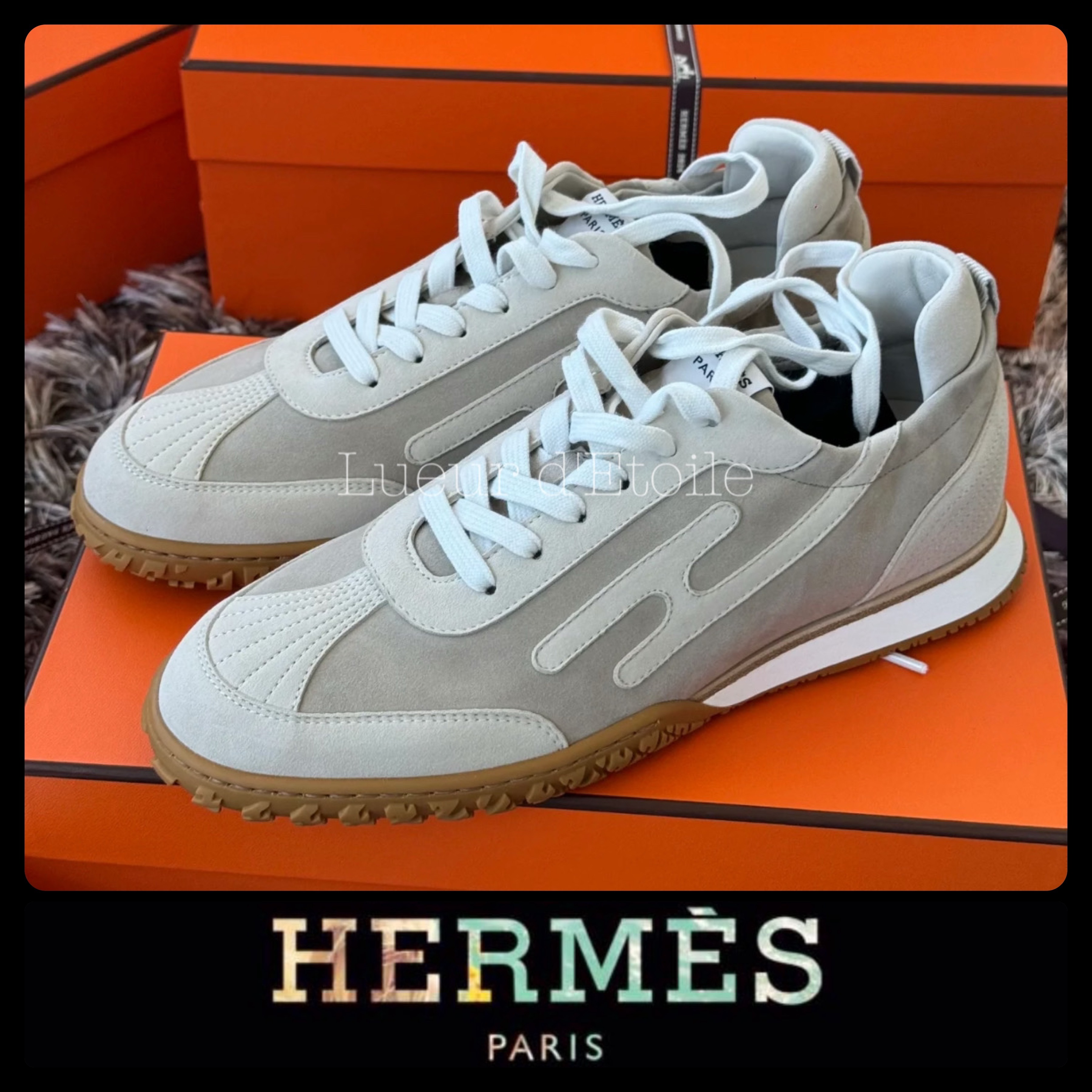 【Beige★メンズにも】HERMES スニーカー《ジェット》