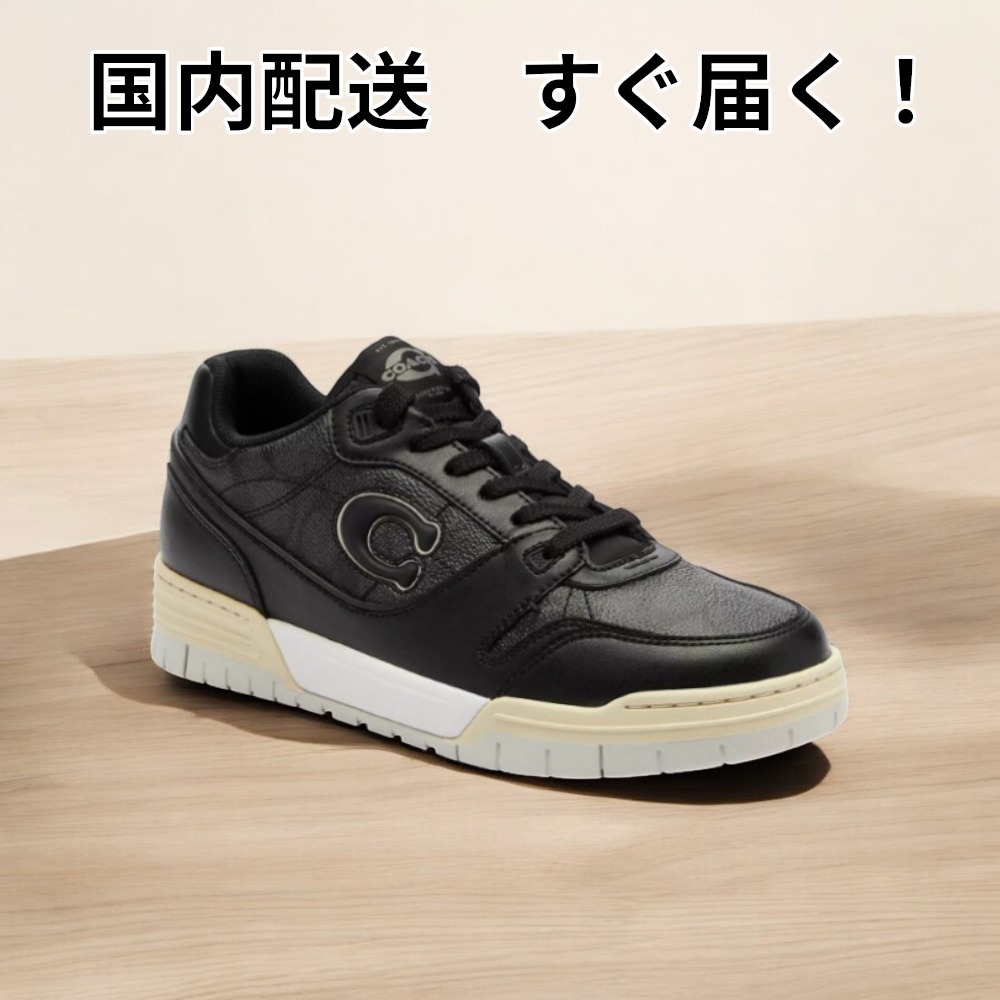 すぐ届く COACH ソーホー スニーカー シグネチャー キャンバス
