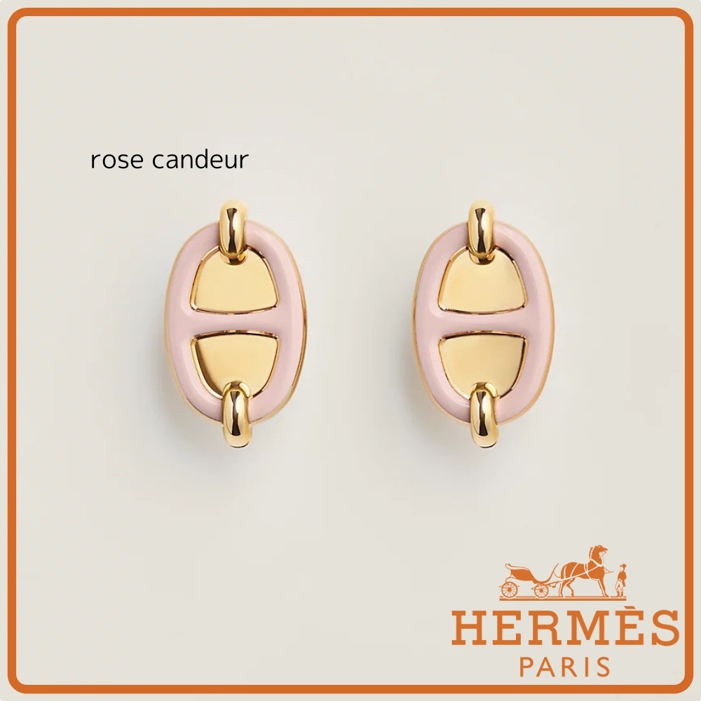 お洒落♪【HERMES】ピアス 《ミニ・マイヨン》送料込み