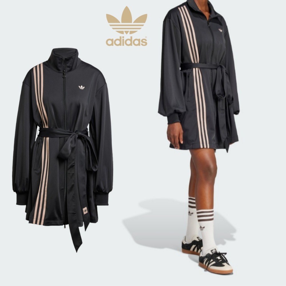 ワンピース [ADIDAS] W 3S Wrap Tracksuit Dress : Black