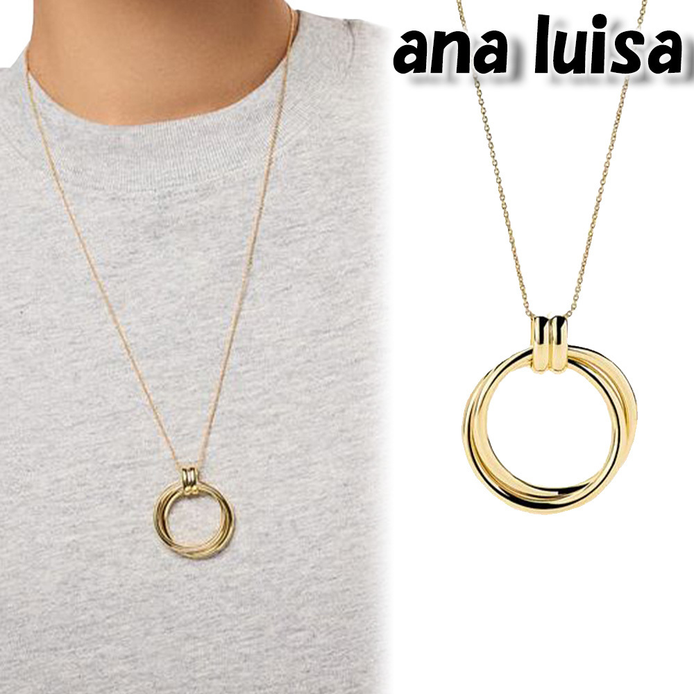 ana luisa ネックレス 14K GOLD PENNY Gold Pendant Necklace