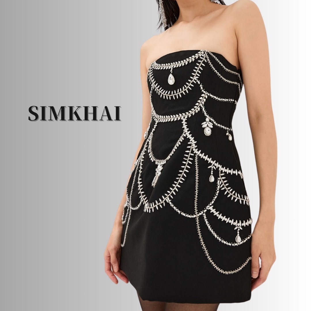 【SIMKHAI】国内発送★Arta Bustier Mini Dress