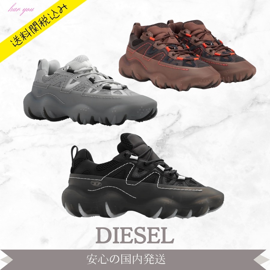 ☆【DIESEL】Sプロトタイプ P1レースアップスニーカー☆送関込み