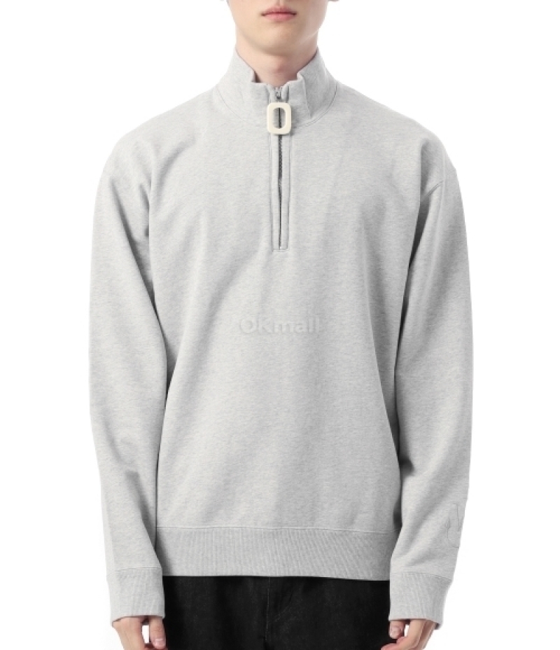 JW ANDERSON｜ (HALF ZIP SWEATSHIRT (JW0225-PG1632-905))