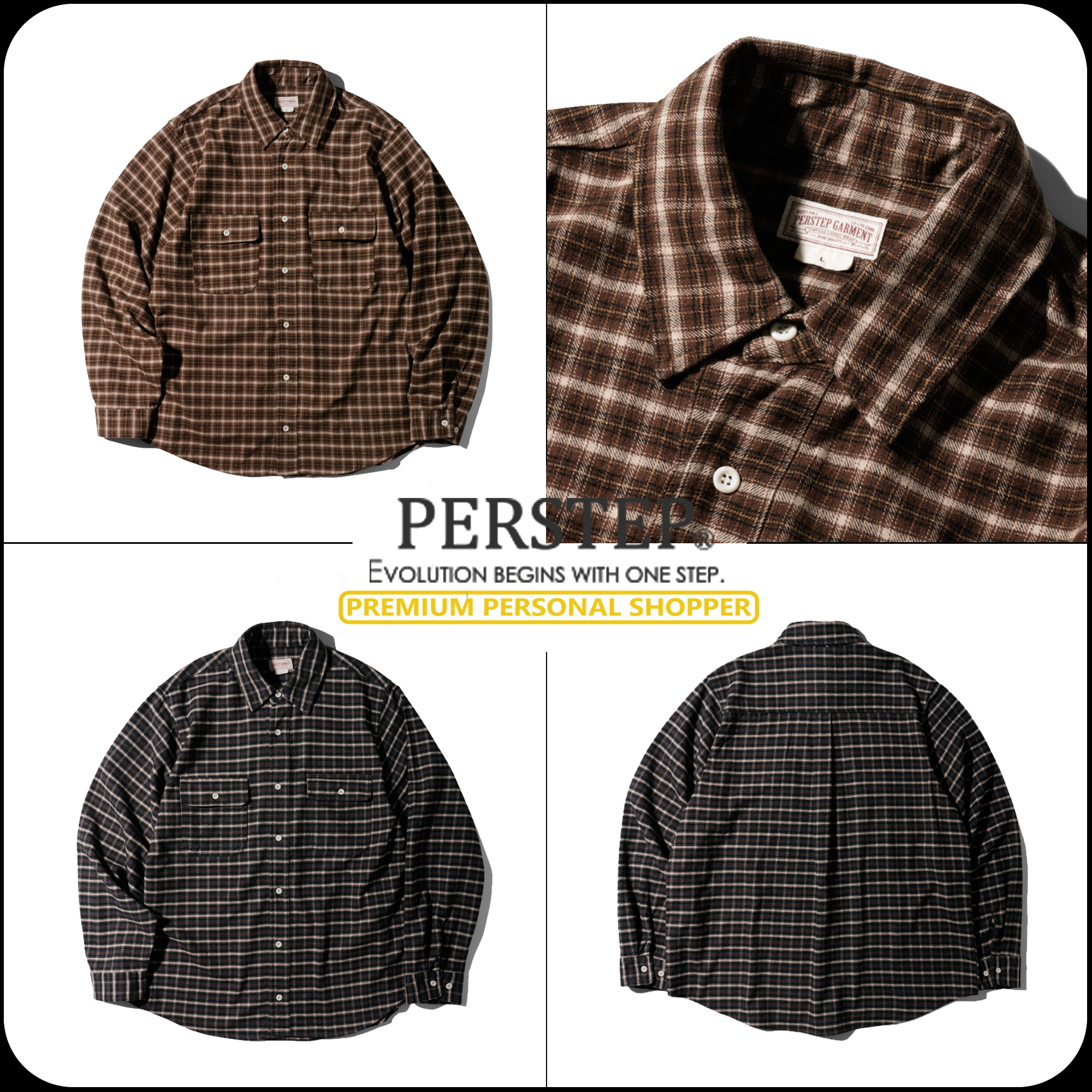 [PERSTEP]★25SS★韓国人気★TRAIL WORK SHIRT