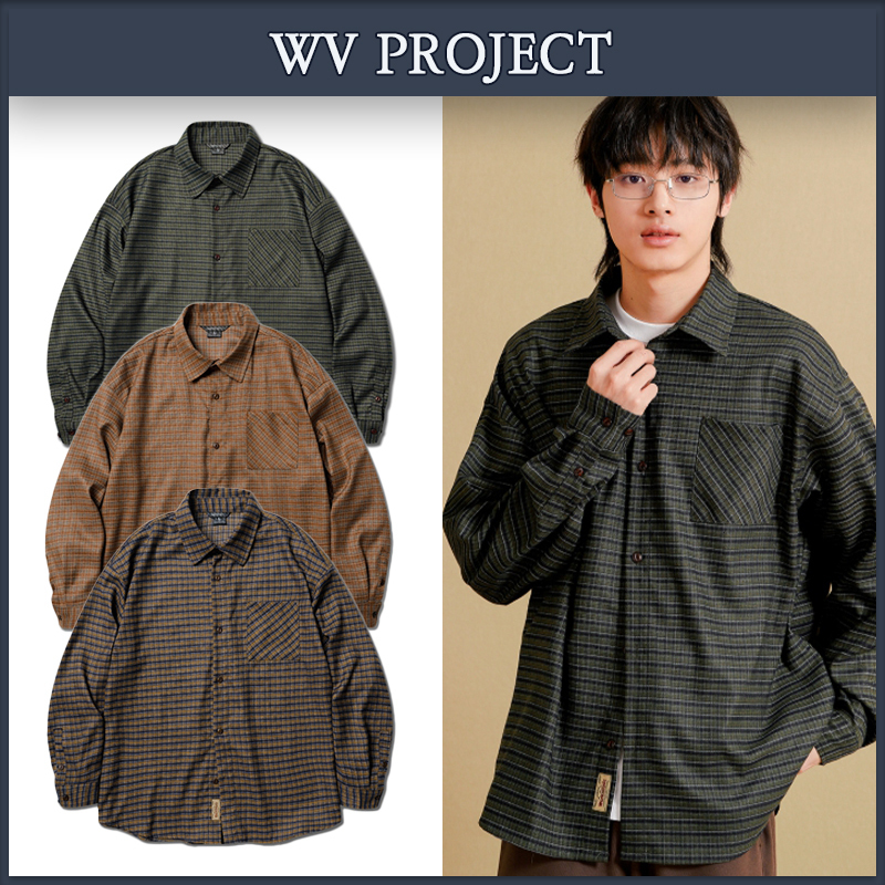 【WV PROJECT】★男女兼用★25SS HORIZEON OVERFIT CHECK SHIRT