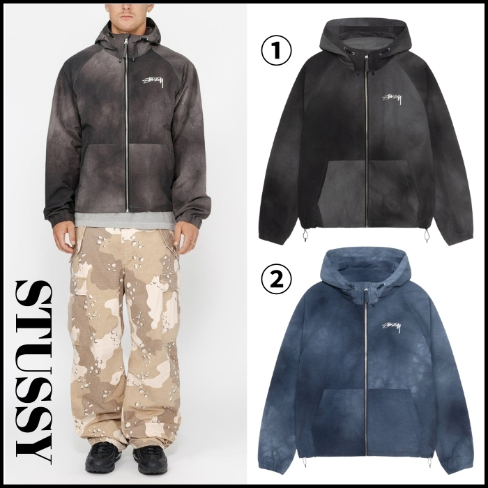 【STUSSY】★ジャケット★ BEACH SHELL WAVE DYE