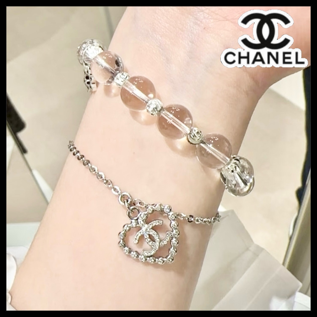 【華奢見え効果もアップ♡】CHANEL ブレスレット CCマーク