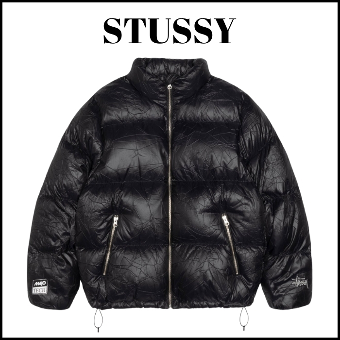 【STUSSY】★ダウンジャケット★ DOWN PUFFER WRINKLED NYLON