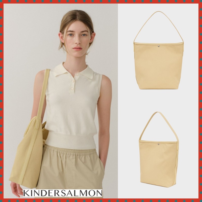 ショルダーバッグ・ポシェット KINDERSALMON Posell Canvas Shoulder Bag Biscotti
