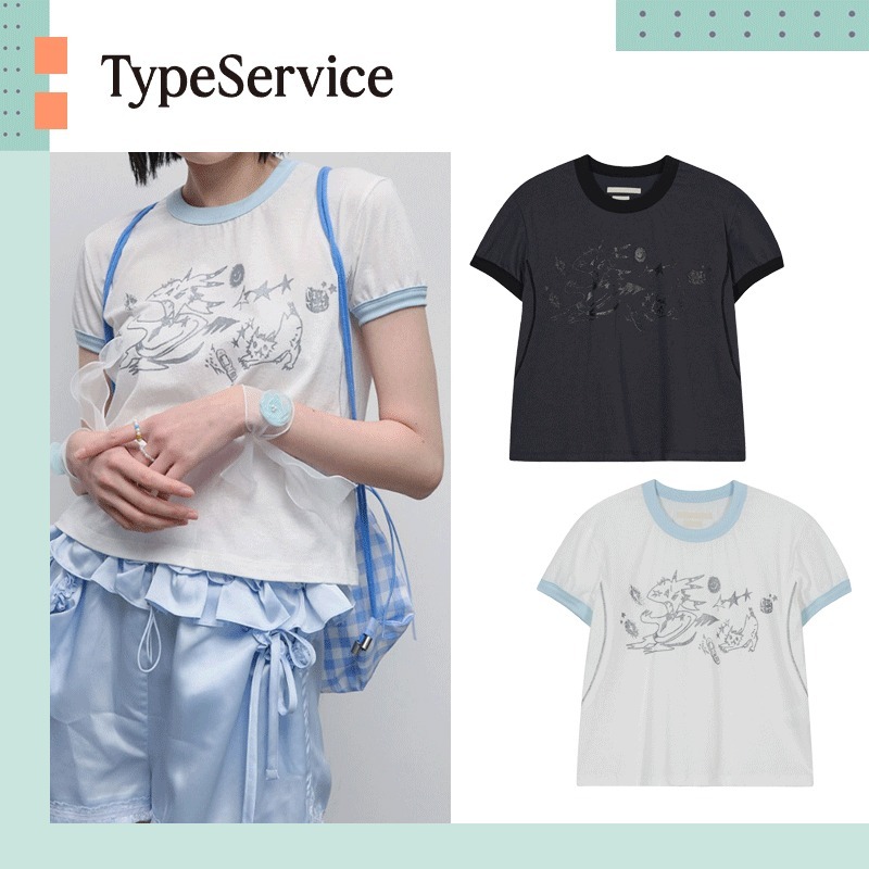 TYPESERVICE ♥ Glittered CareFree Top / 追跡付