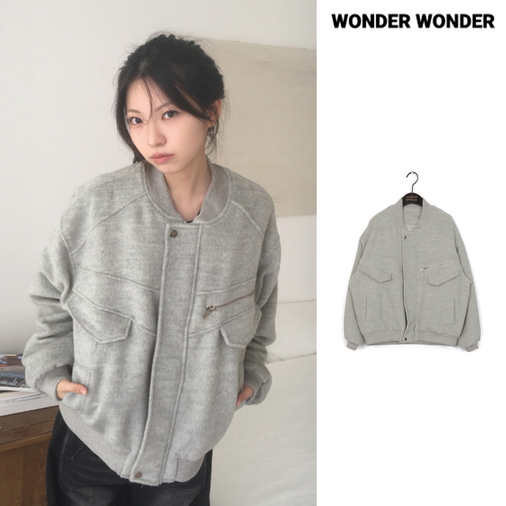 【WONDER WONDER】[Quilted lining] brush mohair blouson JP