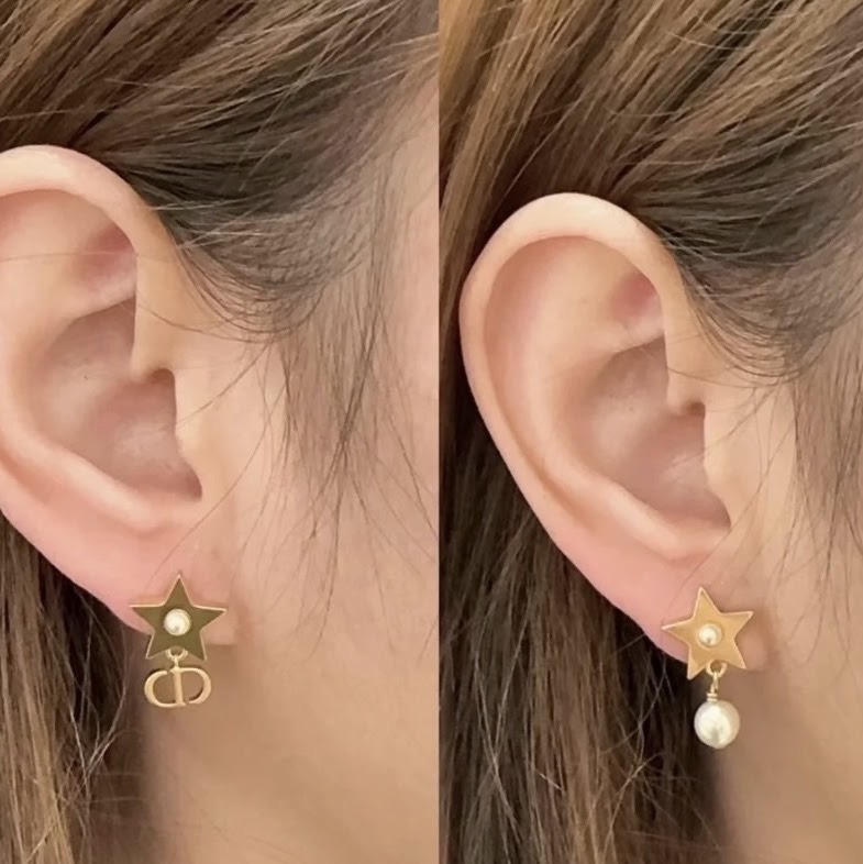 【クローバーモチーフが可愛い♡】Lucky Dior ピアス クローバー Dior(ディオール) ピアス(レディース) - 海外通販のBUYMA